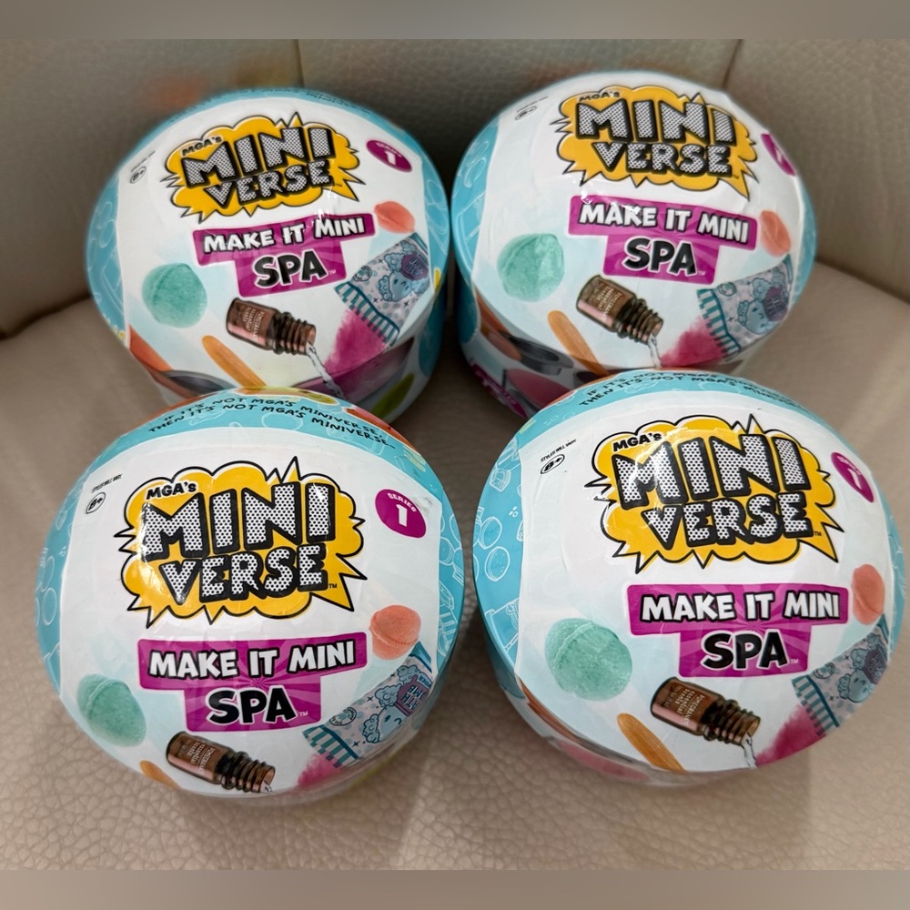 Lot of 4 Mini Verse Make It Mini Spa Series 1
